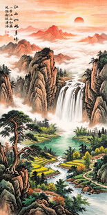 迎客松壁画