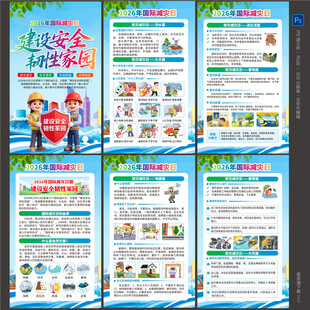  2026国际减灾日展板