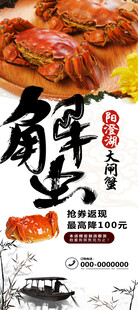 大闸蟹展架