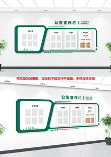 单位信息公示宣传栏