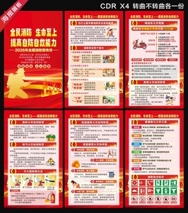 2026年消防月海报