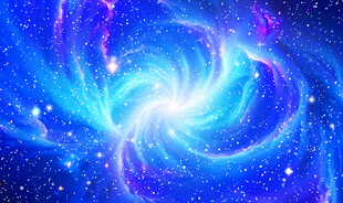 蓝色梦幻星空