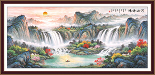 国画山水 办公室山水画
