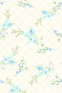 淡彩清新碎花底纹