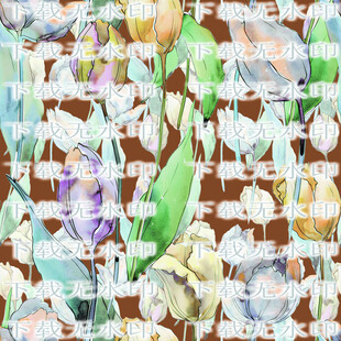 水彩花卉创意纹理