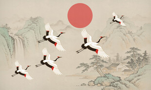 仙鹤图