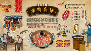 羊肉火锅背景墙