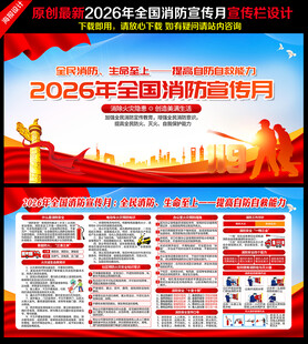 119全国消防日宣传栏