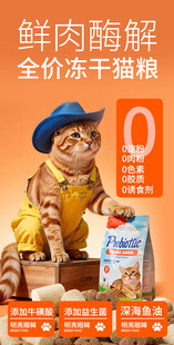 鲜肉酶解全价冻干猫粮海报