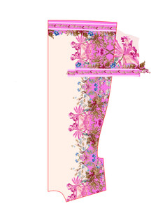 花卉装饰字母T