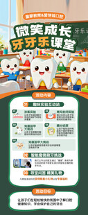 口腔卡通展架