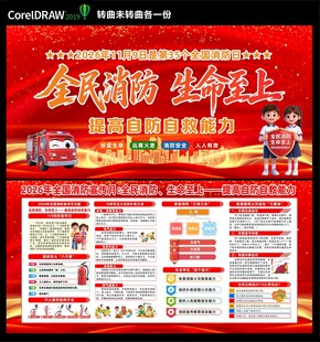 消防月展板