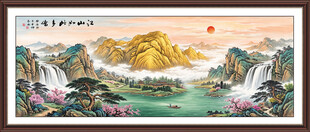日照金山国画