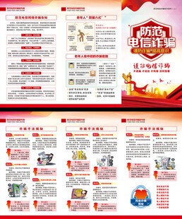 电信网络诈骗展板