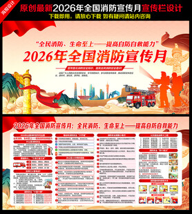 2026年消防宣传月宣传栏