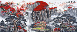 鸿运当头国画