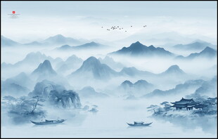 水墨山水画